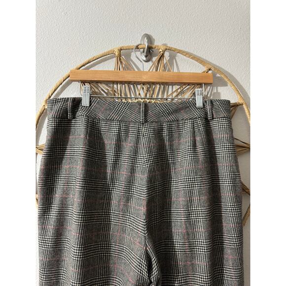 Lauren Ralph Lauren Wool Angora Blend Plaid Houndstooth Trousers Pants Preppy 14 - Picture 7 of 8